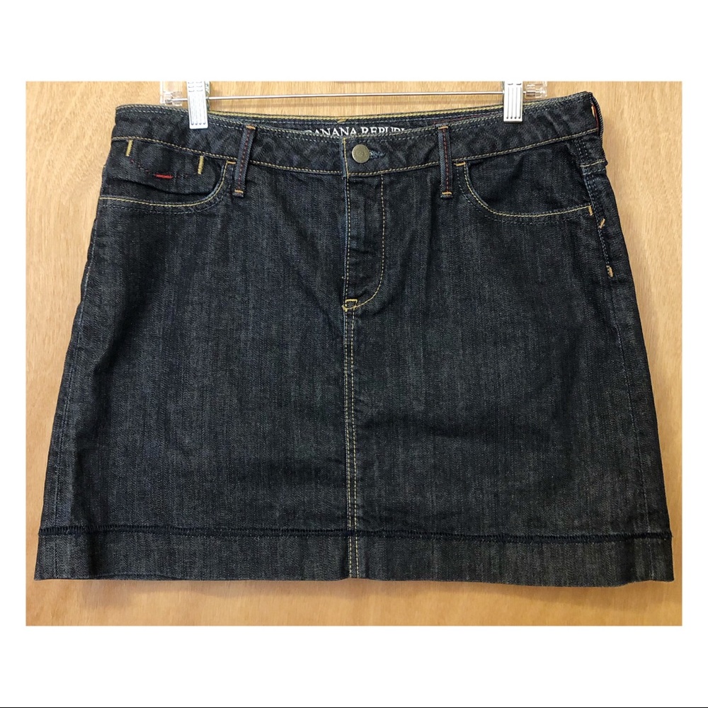 Banana Republic Stretch Denim Mini Skirt
